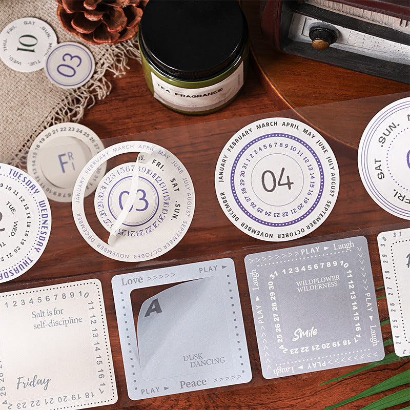 Moran’s Border English Tape Set - DIY Journal Sticker Box, 2 Options - ViktaShop