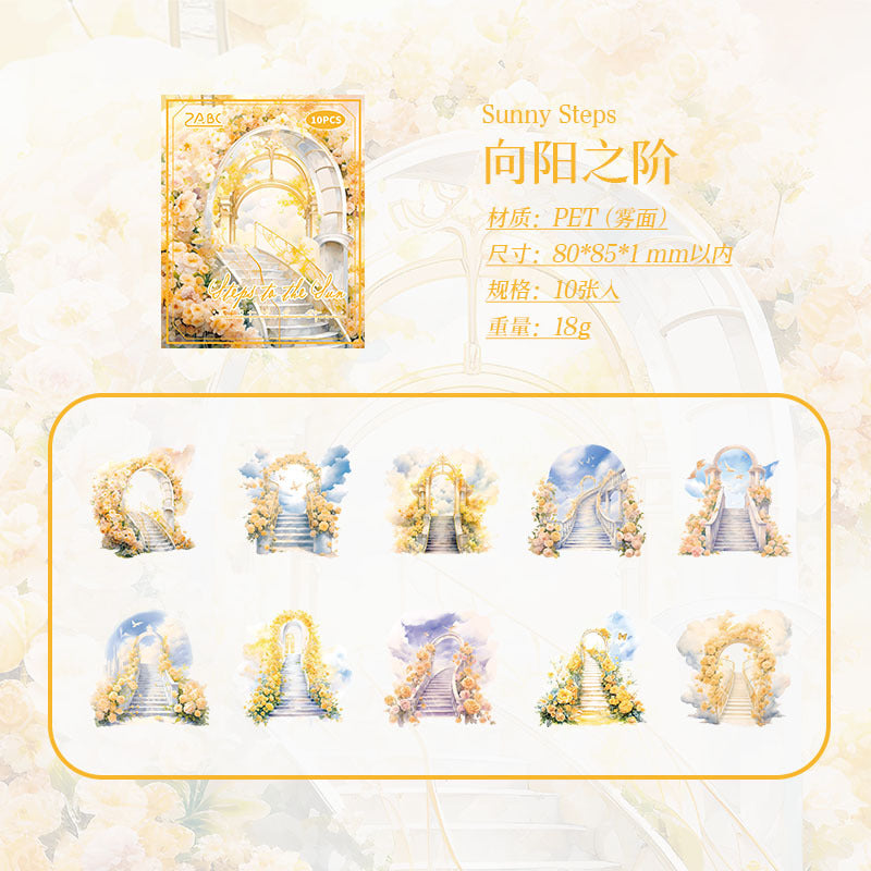 Secret Realm Waterproof PET Sticker Pack, 10 Pcs - ViktaShop