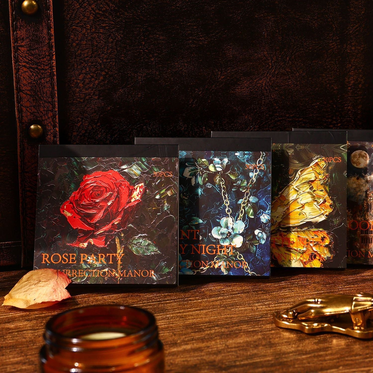 Ancient Forest Notes, Retro Gothic Style, Butterfly and Flowers, 30 Pcs - ViktaShop