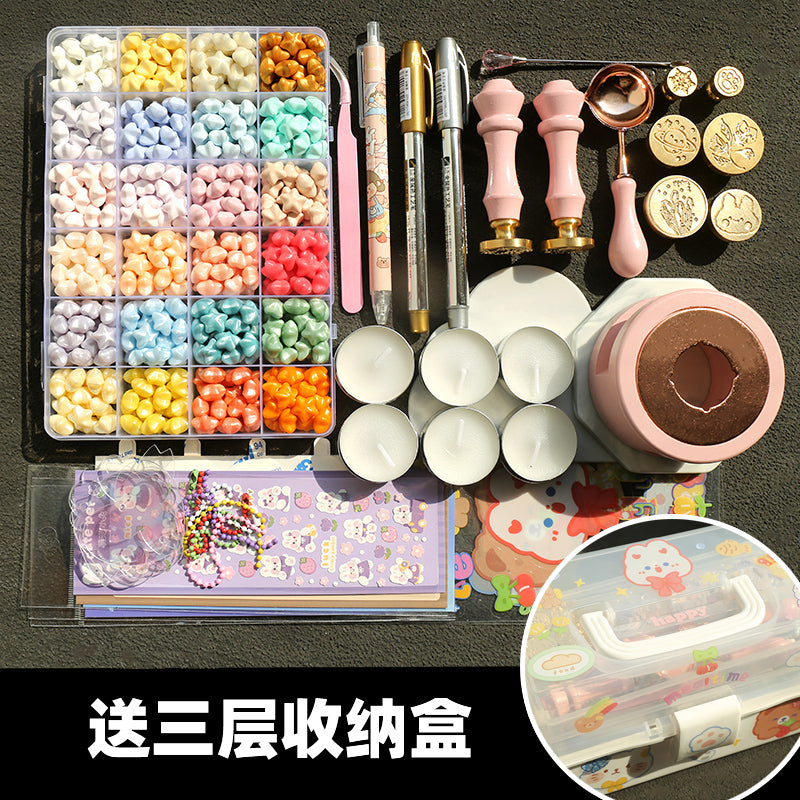 Macaron Color Star Spark Fire Paint Wax Granules Set - ViktaShop