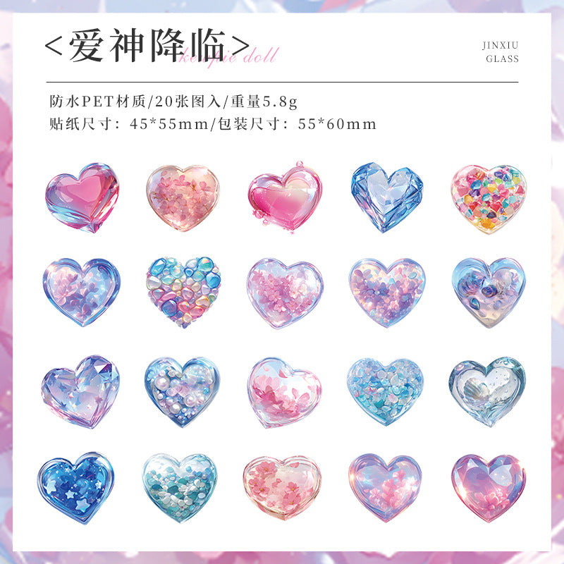 PET Sticker Pack – Splendid Coloured Glaze Series, 6 Options - ViktaShop