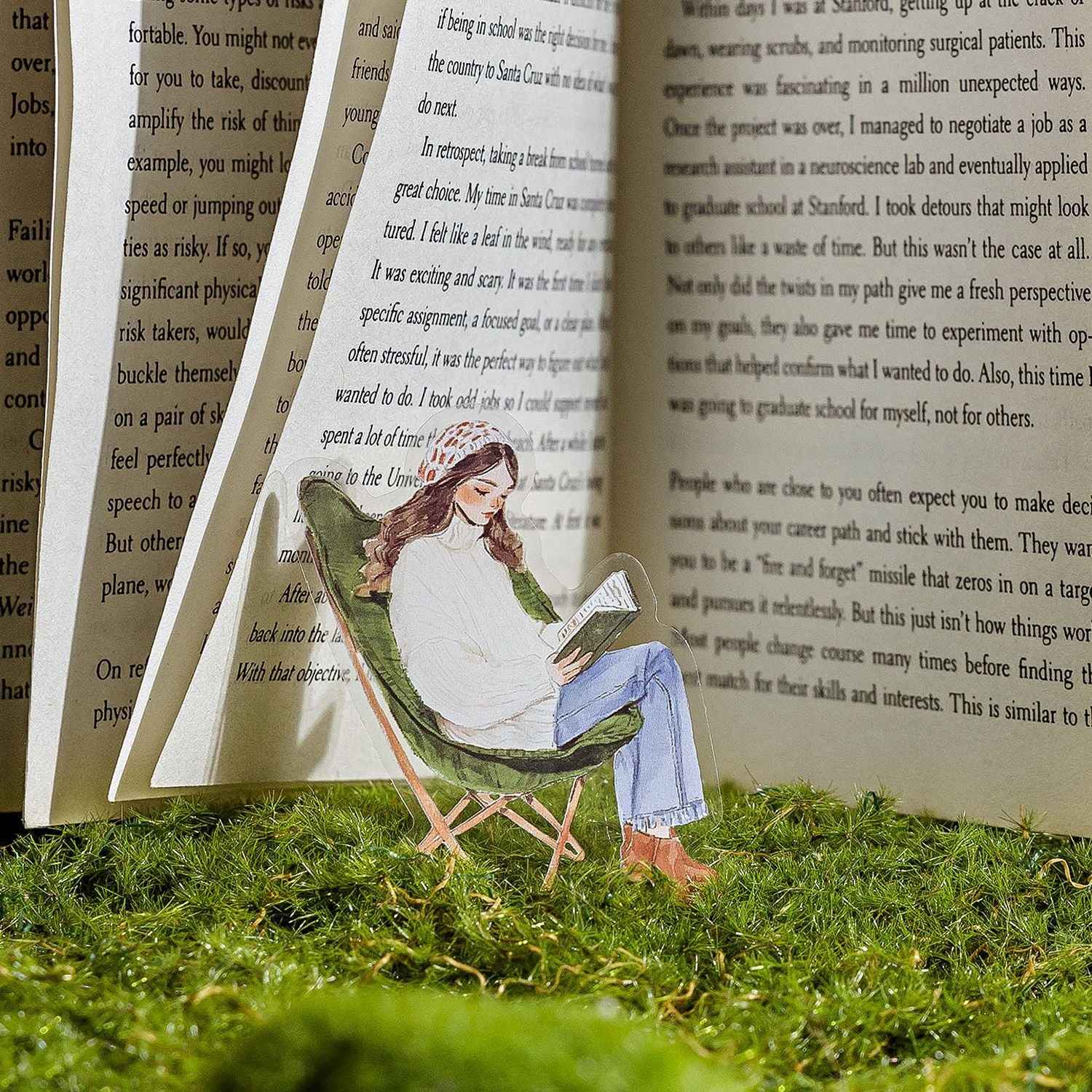Elegant reading series PET stickers