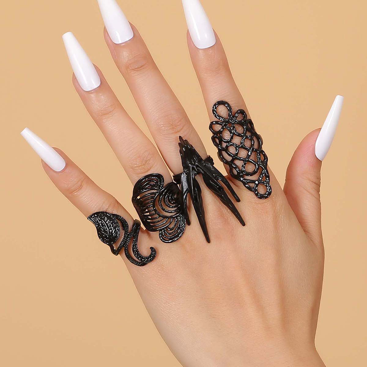 Dark Style Titanium Steel Ring - ViktaShop