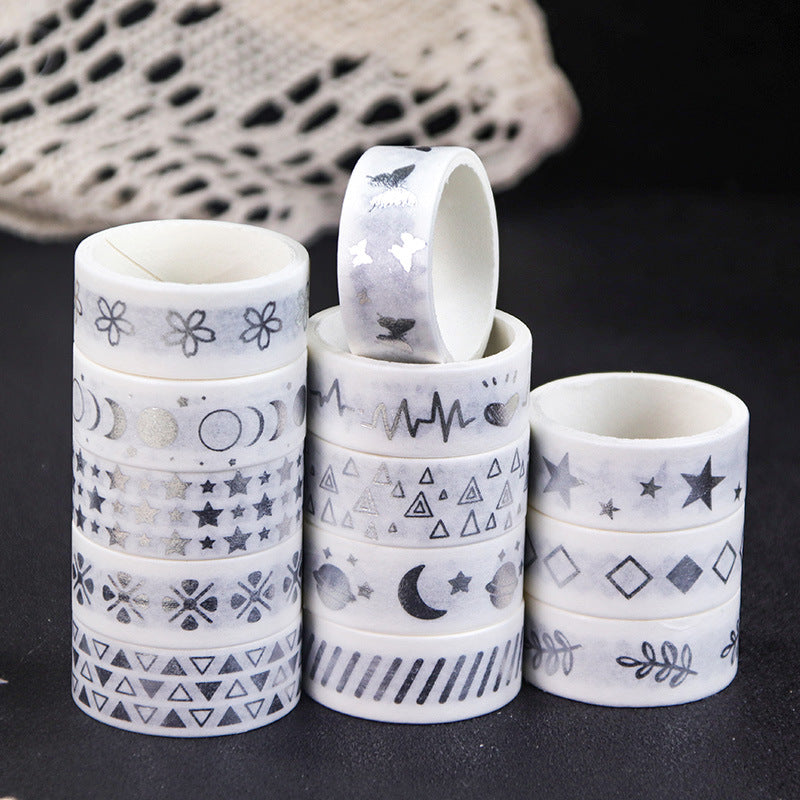 Wheat Youth Gilding & Silver Stamping Washi Tape, 2m - ViktaShop