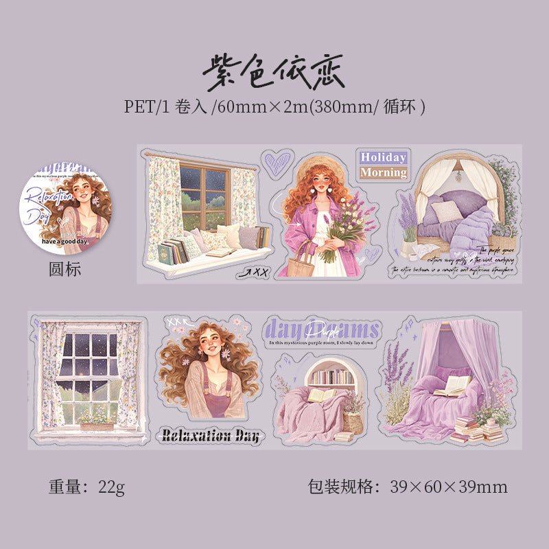 PET Tape – Loosen Day Series, 6 Pcs - ViktaShop