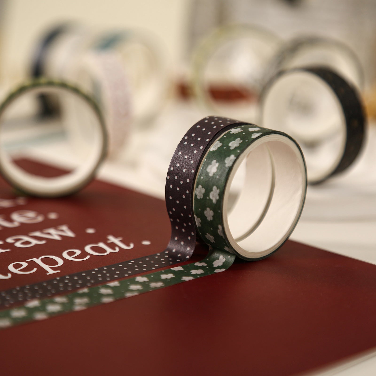 Salt Sunseeker Series – Retro Style Paper Washi Tape Set, 2m - ViktaShop