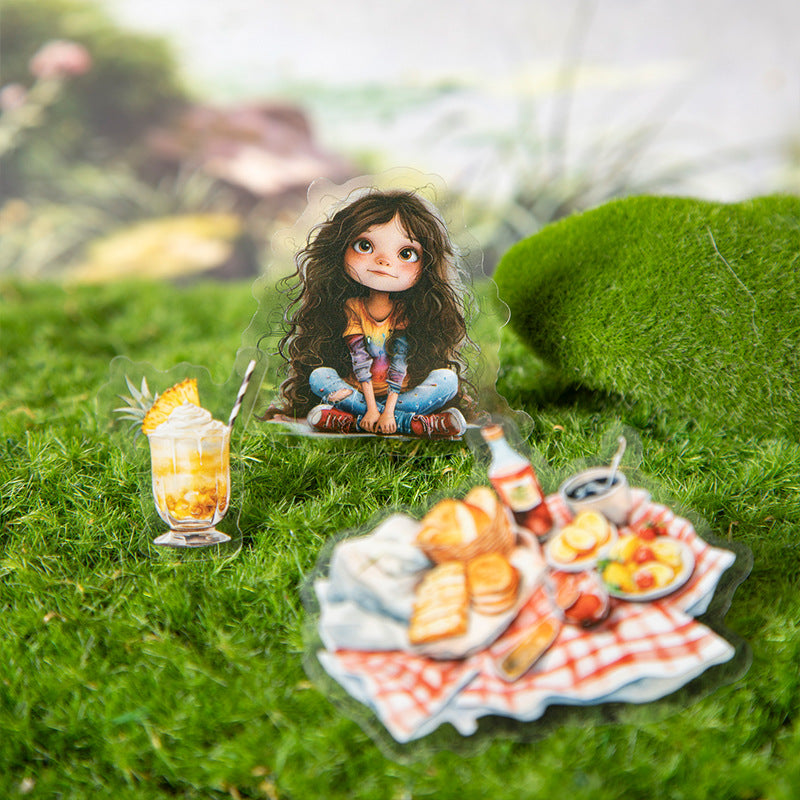 Summer Fruit Series, Colorful Cartoon PET Sticker Pack, 4 Options - ViktaShop