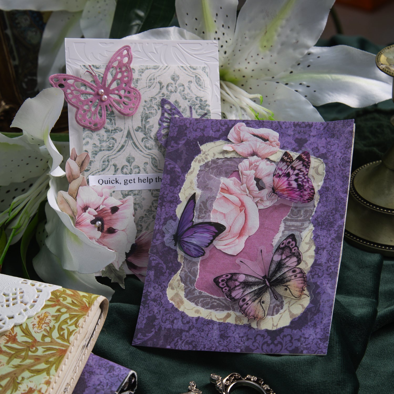 Material Paper – Baroque Series, Large Size, 3 Options - ViktaShop