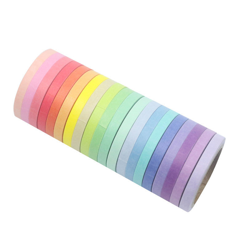 Solid Color Thin Washi Tape Set, 3 Options - ViktaShop