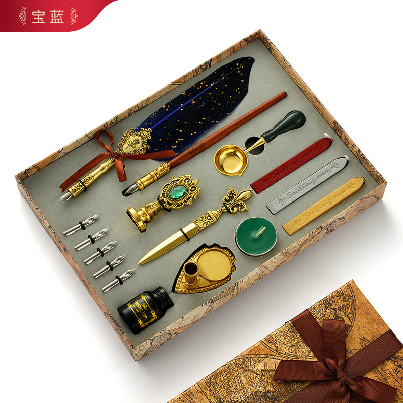 Plaid Fire Paint Seal Head – DIY Novice Retro Constellation Christmas Seal Accessory - ViktaShop