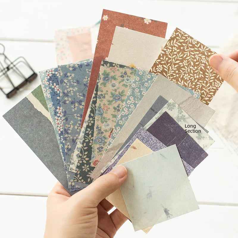 Village Garden Series Decorative Paper for Scrapbooking, 60 Pcs