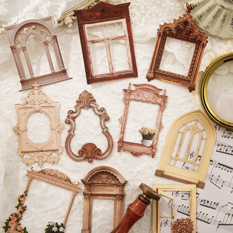 Window Series Material Paper - Old Dream Lattices, 4 Options - ViktaShop