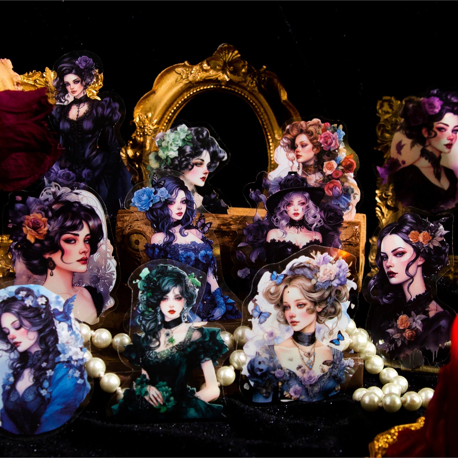 Mysterious Side Series PET Stickers, 6 Options - ViktaShop