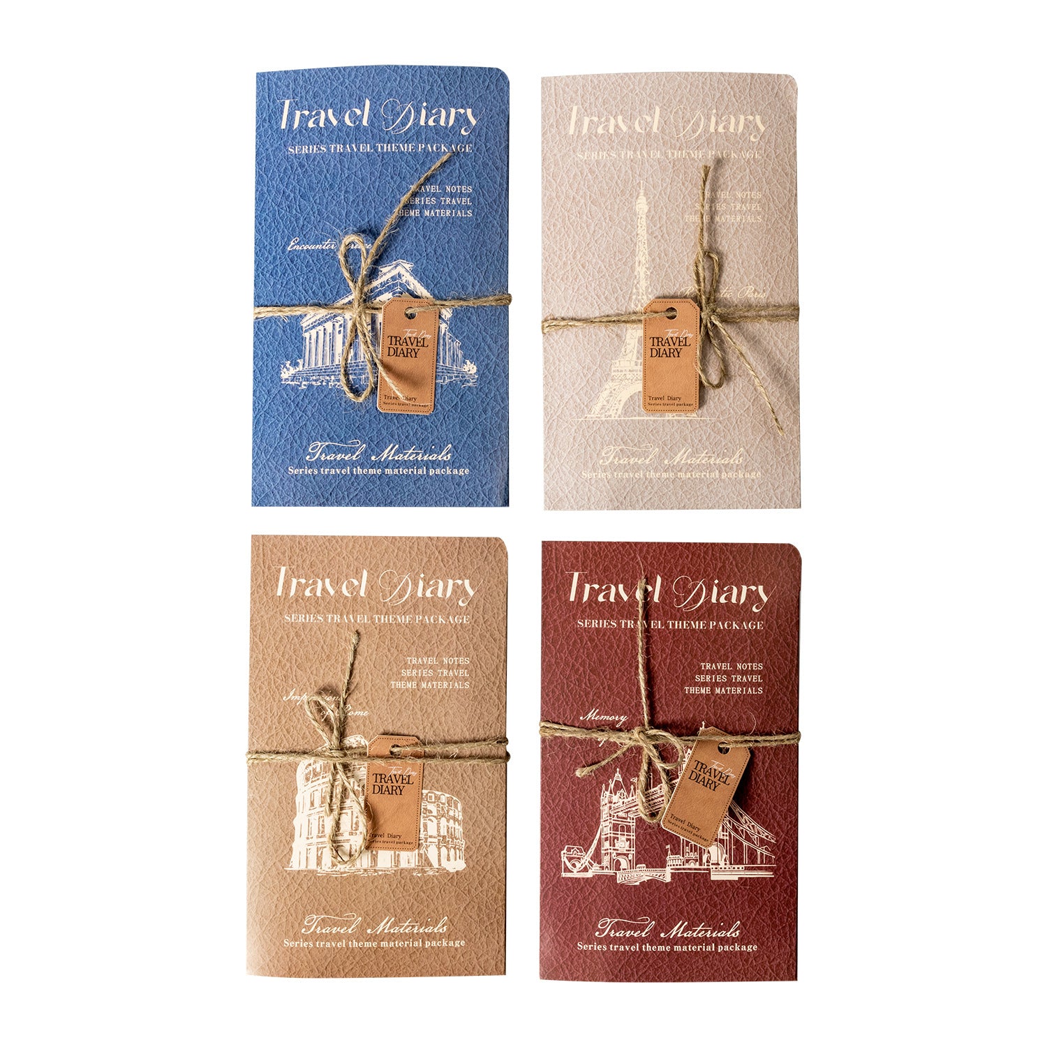 Travel Diary Series – Travel Theme Material Pack, 4 Options - ViktaShop