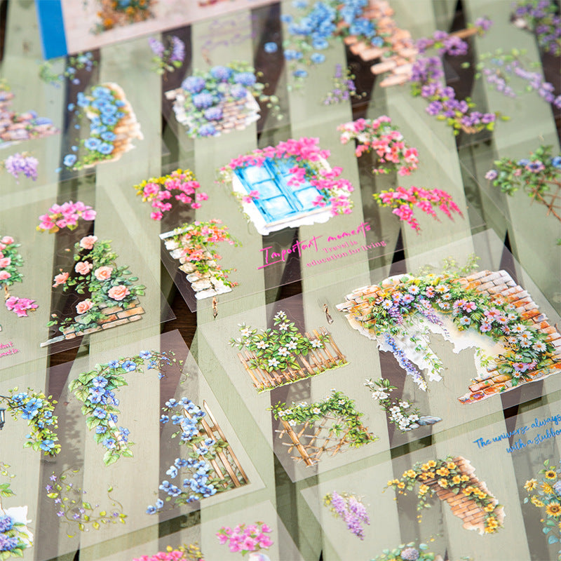 Forgotten Corner Series Vine Sticker Book, 4 Options - ViktaShop