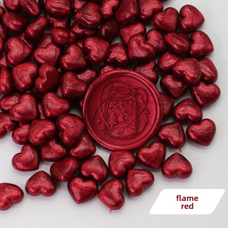 Colorful Heart-Shaped Fire Paint Wax Grain - ViktaShop
