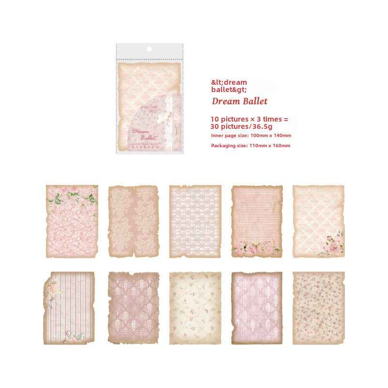 Vintage Material Paper – Soft Wind Series 30 Sheets