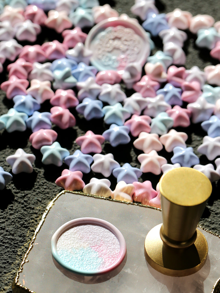 Macaron Color Star Spark Fire Paint Wax Granules Set - ViktaShop