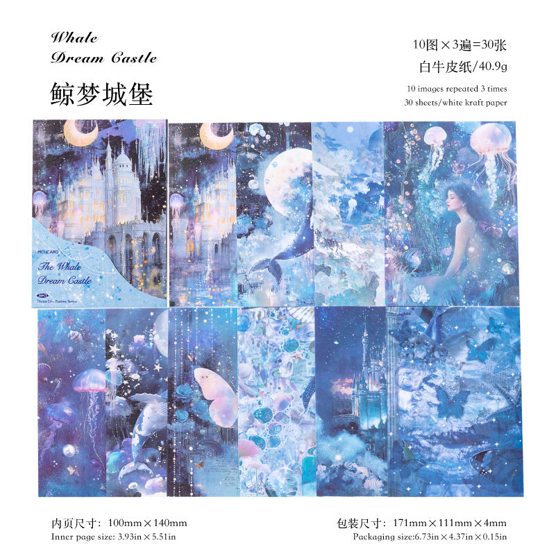 Dreamlike Fantastic Kraft Paper - Light Retro Series, 6 Options - ViktaShop