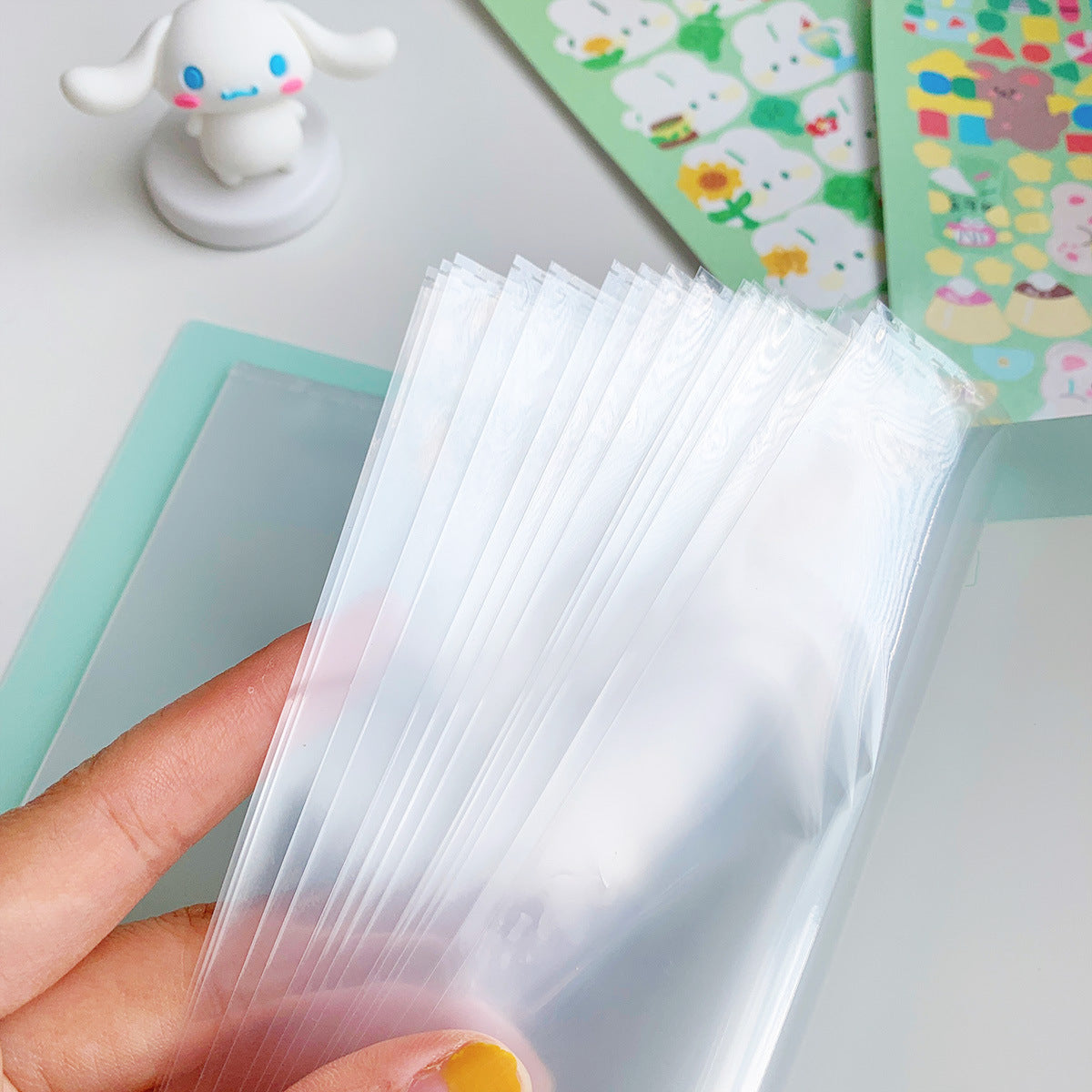 Macaron Series Korean Goo Card Stickers - Hand Account, 60 Pcs - ViktaShop