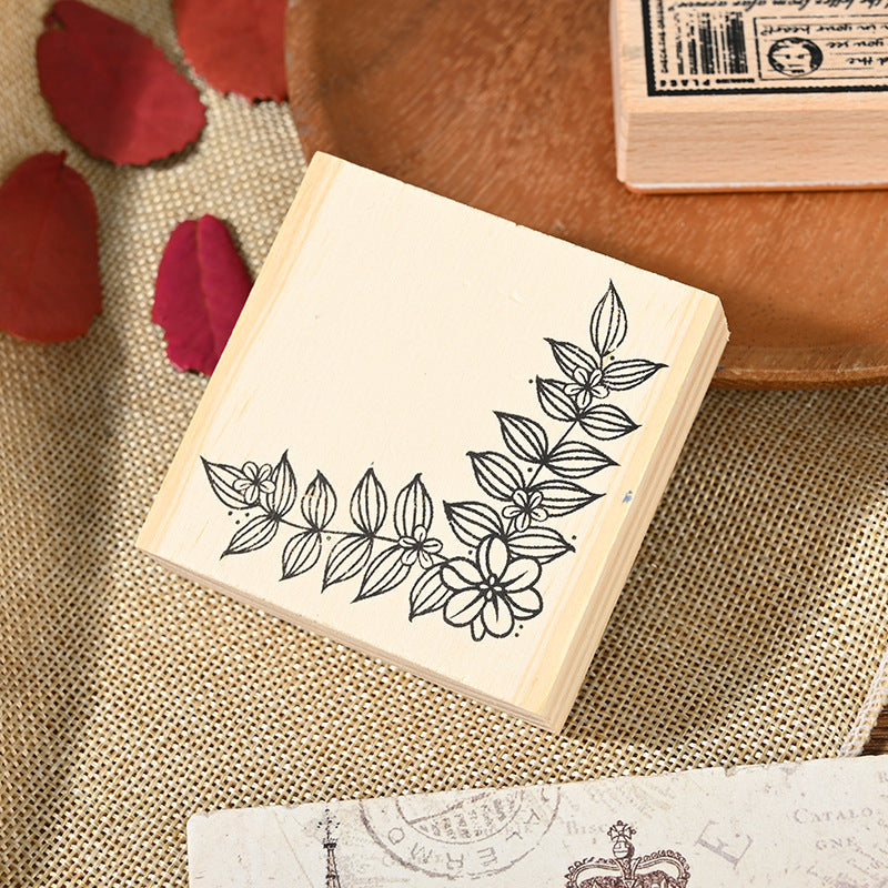 Wooden Art Border Seal – Cute Journal Stamp for DIY Albums & Scrapbooking - ViktaShop