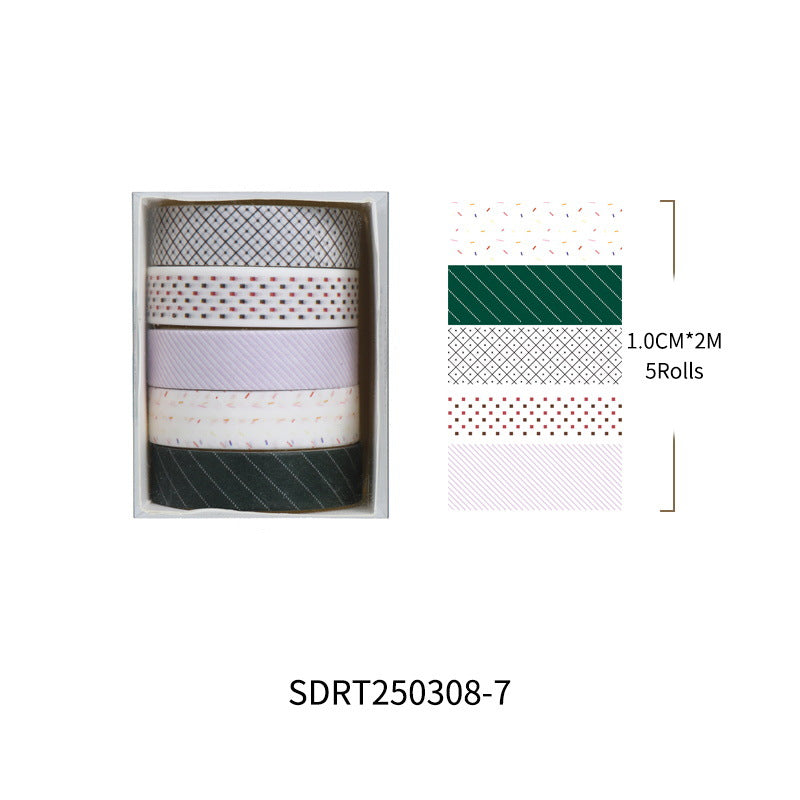 Plain Paper Series Washi Tape Set, 4 Rolls - ViktaShop