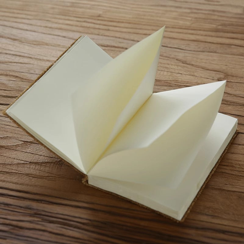 Incline Wood Kraft Notebook - Blank Rough Edge Pages, 2 Options - ViktaShop