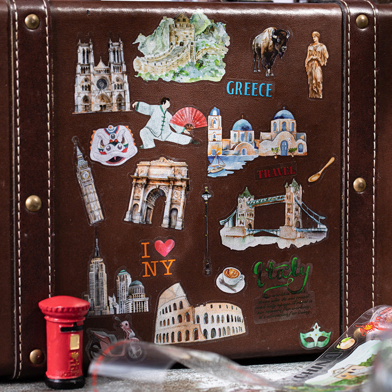 Roaming the World PET Tape – City Travel Series, 2m - ViktaShop
