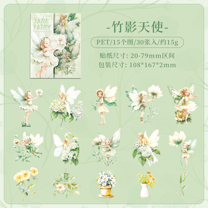 Cloud Elf PET Stickers Angel Theme, 6 Options - ViktaShop