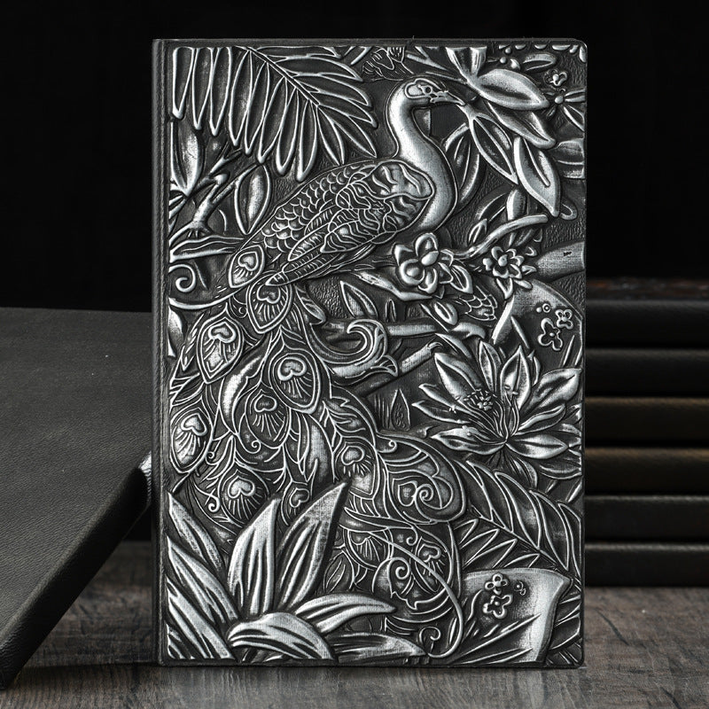 A5 Peacock Hardcover Business Notebook, 4 Options - ViktaShop