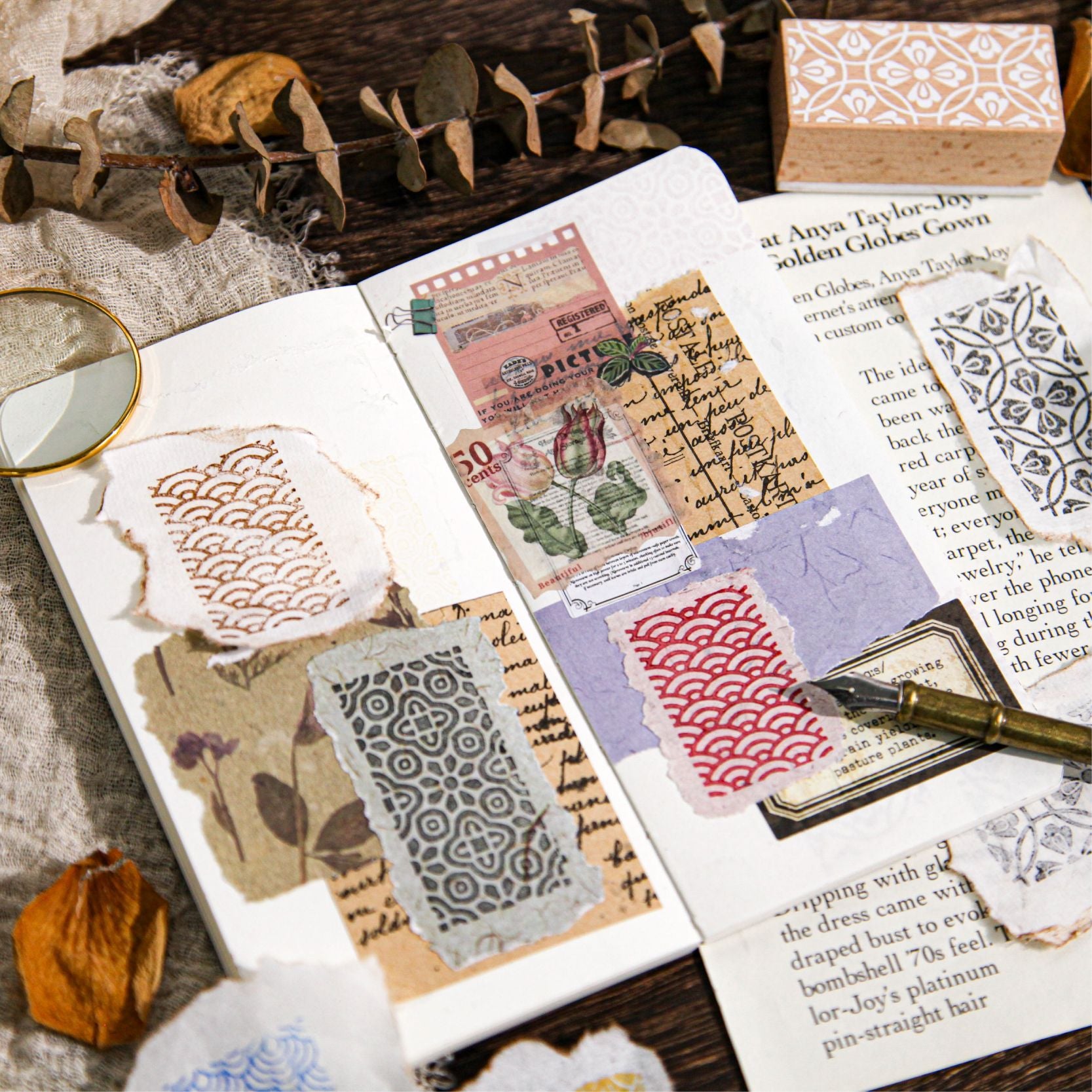 Wooden Hand Account Seal – Yee Pattern DIY Stamp, 6 Options - ViktaShop