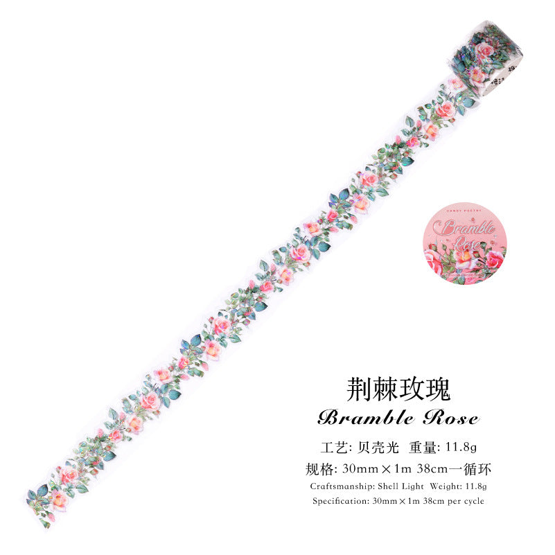 Sugar Poem Ice Crystal PET Special-Shaped Tape - ViktaShop