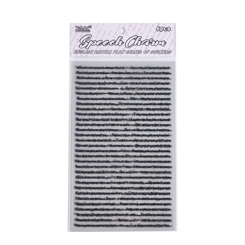 English Rhyme Transparent PET Stickers - Waterproof, 4 Options - ViktaShop