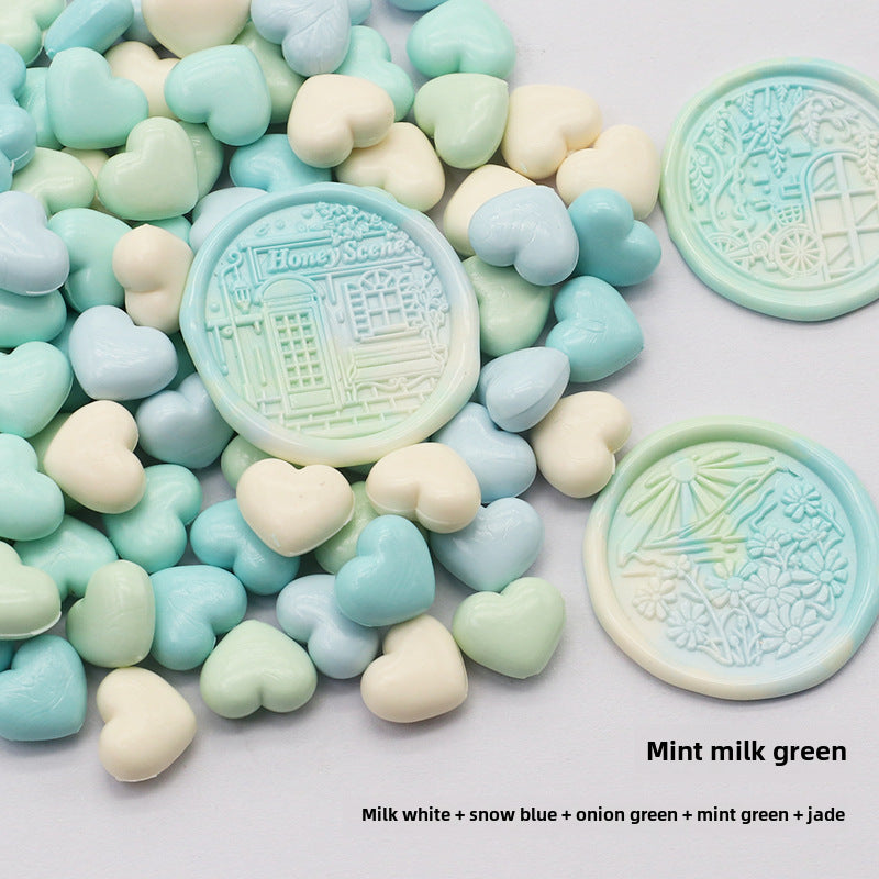 Colorful Heart-Shaped Fire Paint Wax Grain - ViktaShop