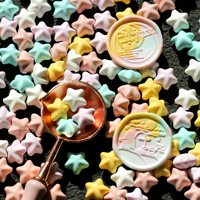 Macaron Color Star Spark Fire Paint Wax Granules Set - ViktaShop
