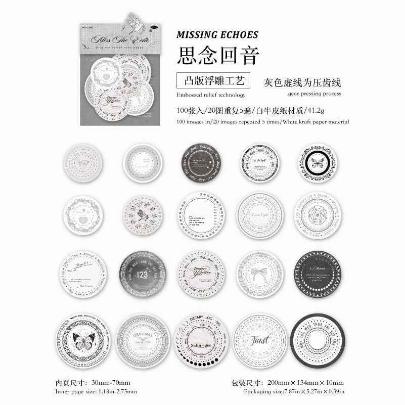 Paper Relief Embossed Note Material Package