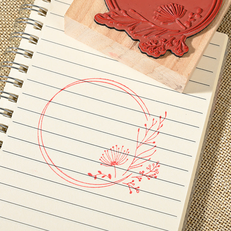 Wooden Art Border Seal – Cute Journal Stamp for DIY Albums & Scrapbooking - ViktaShop