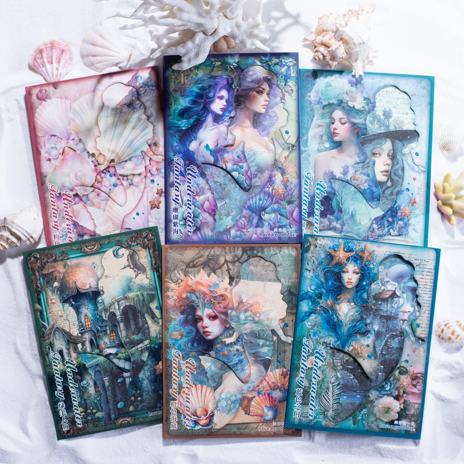 Underwater Fantasy Series - Material Paper, 10 Pcs - ViktaShop