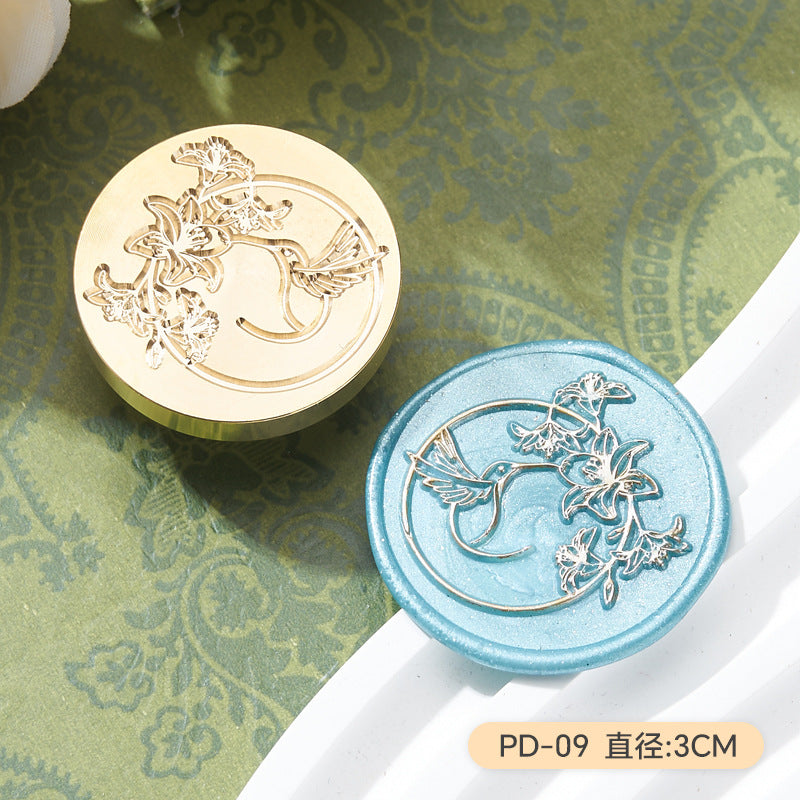 Flower & Bird Series Wax Seal Stamp – Copper Head Design - ViktaShop