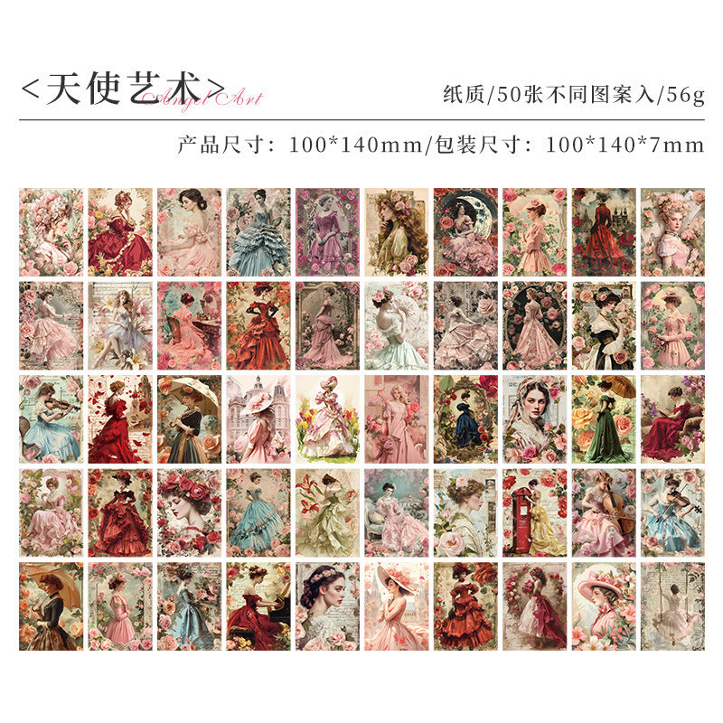 Retro Material Paper - Non-Sticky Collage Sheets - ViktaShop