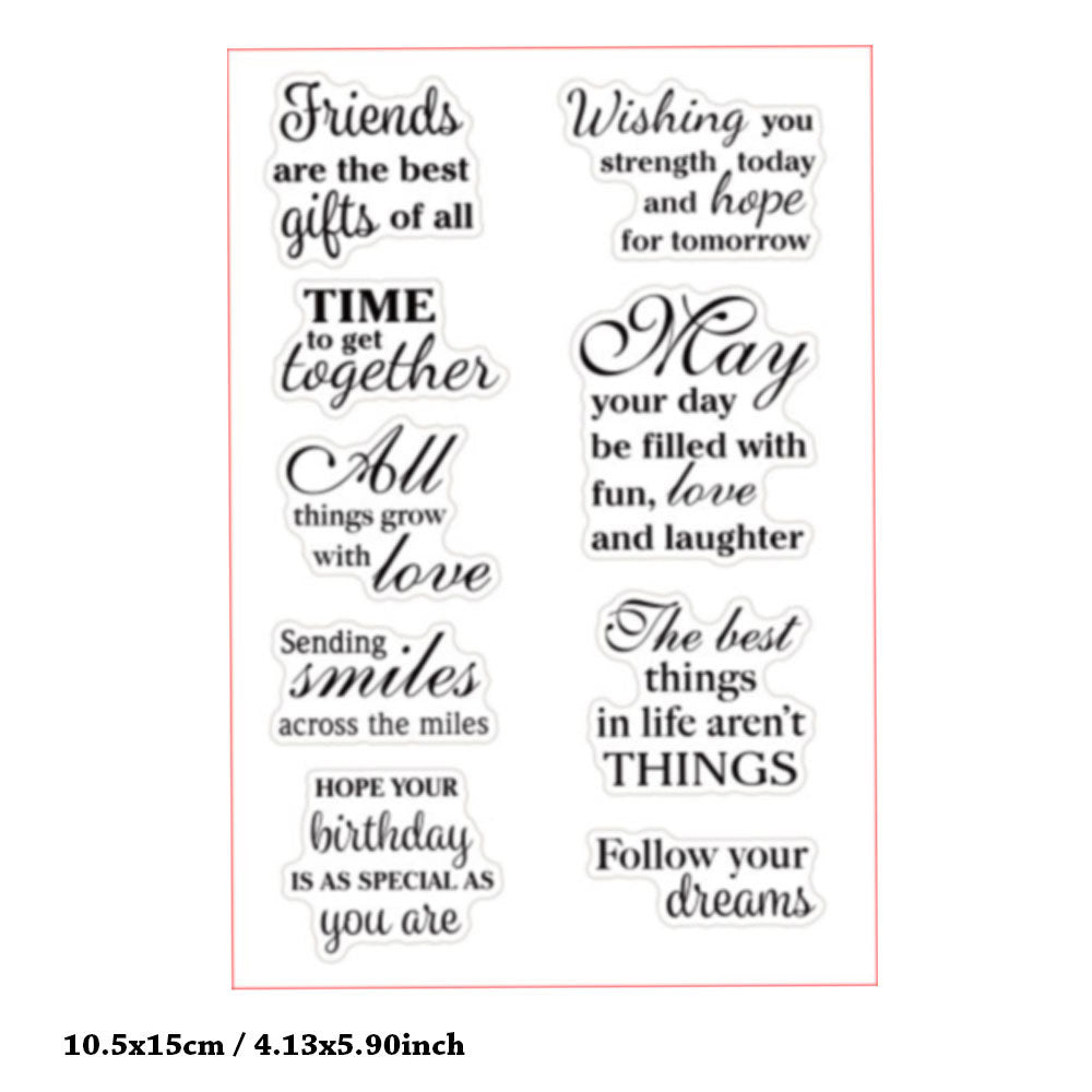Transparent Silicone Seal Hand Account Seal Blessing Words - ViktaShop
