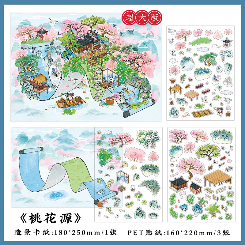 3D Landscape Stickers - Mountain Series - ViktaShop