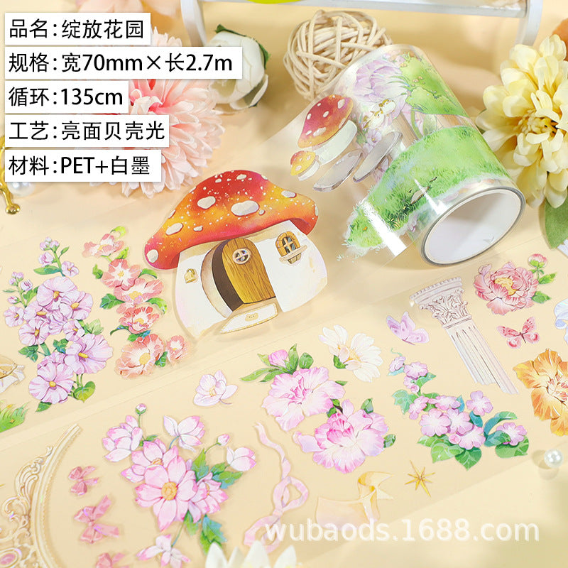 Animal PET Tape Set - Landscape Character Stickers, 2m - ViktaShop