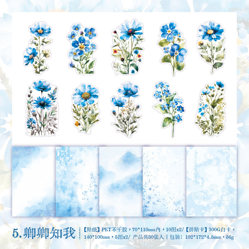 Material Bag - When Flowers Bloom Series, 30 Pcs - ViktaShop