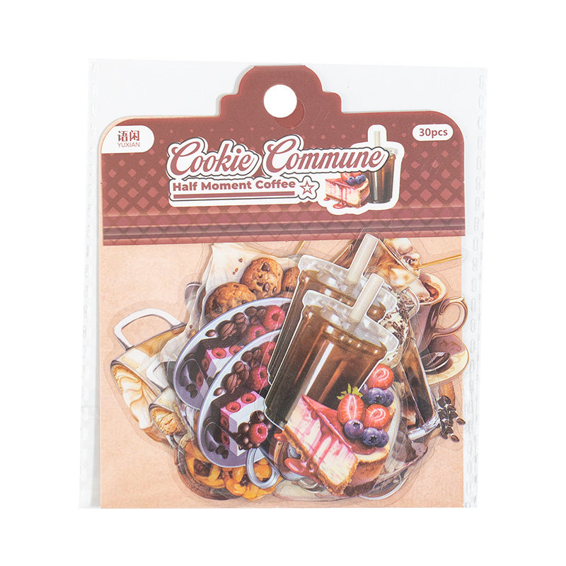 Leisure PET Sticker Bag – Half Engraved Coffee Series, Waterproof, 4 Options - ViktaShop