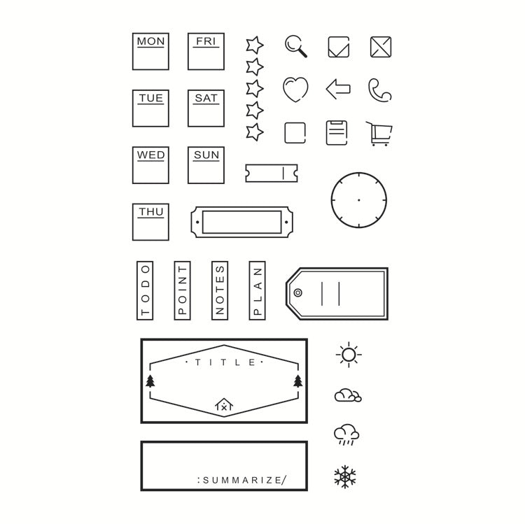 Transparent Silicone Creative Stamp – PVC DIY Seal for Journals & Crafts - ViktaShop