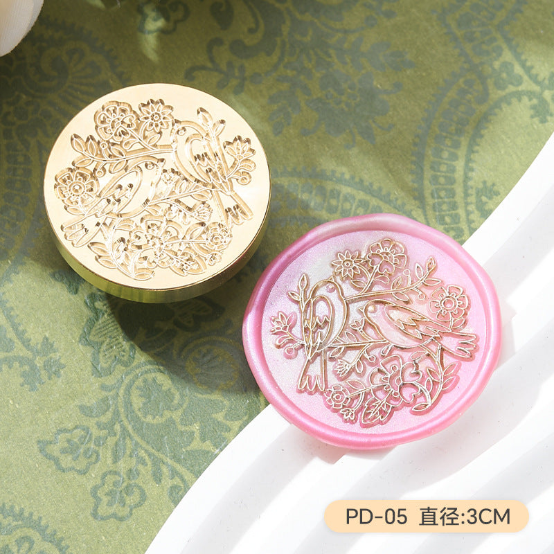 Flower & Bird Series Wax Seal Stamp – Copper Head Design - ViktaShop