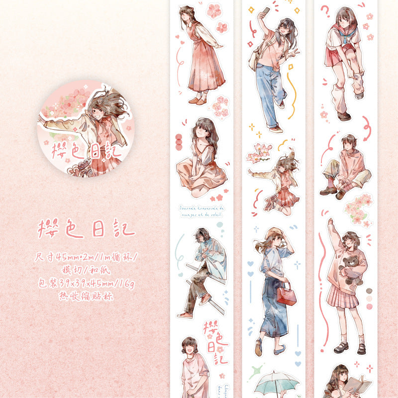 Twilight Life Suite PET Tape - Spring Carol Series, 2m - ViktaShop