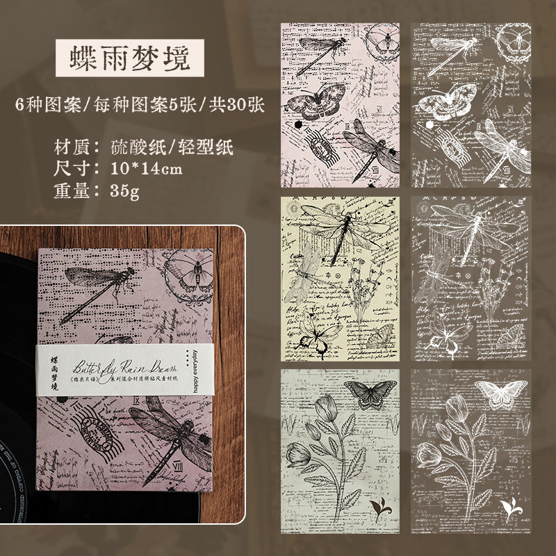 Fingertip Phrase Kraft Paper Set – Collage & Envelope Backing Paper, 8 Options - ViktaShop