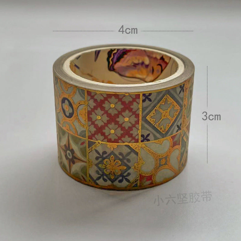 Gilded Paper Tape – Retro Chinese Style DIY Journal Tape, 7 Options - ViktaShop